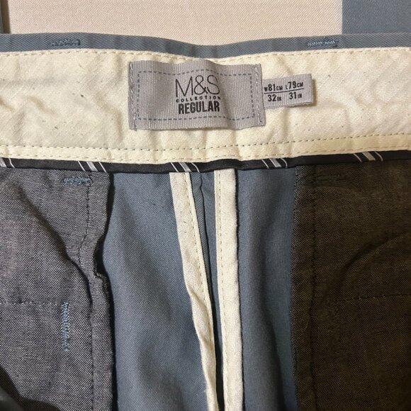 Marks and Spencer Steel Blue Chino - Picture 4 of 4